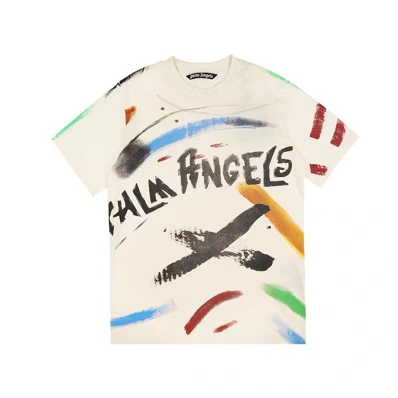 PALM ANGELS BRUSH STROKES CLASSIC T SHIRT