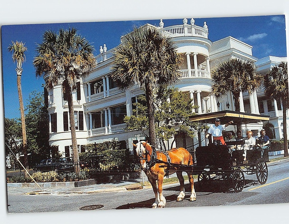 Postcard Carriage Tour Charleston South Carolina USA