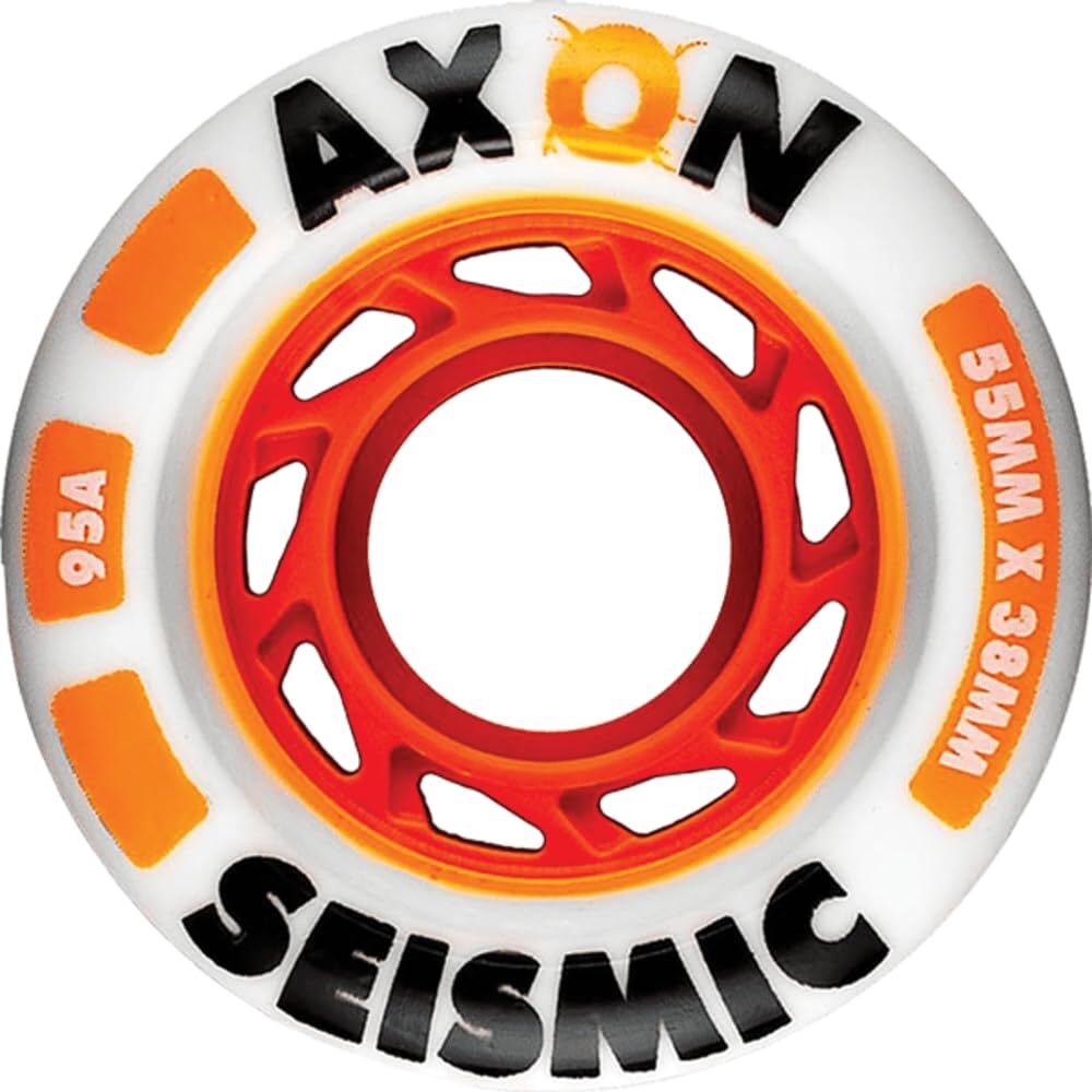 Seismic Axon 55mm 95A White Skateboard Wheels (Set of 4)