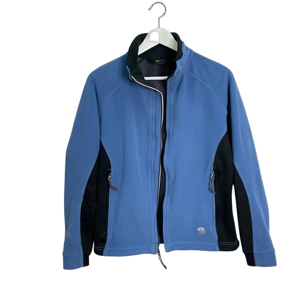 Mountain Hardwear Women’s Size S Blue & Black Full Zip Fleece Windstopper Jacket