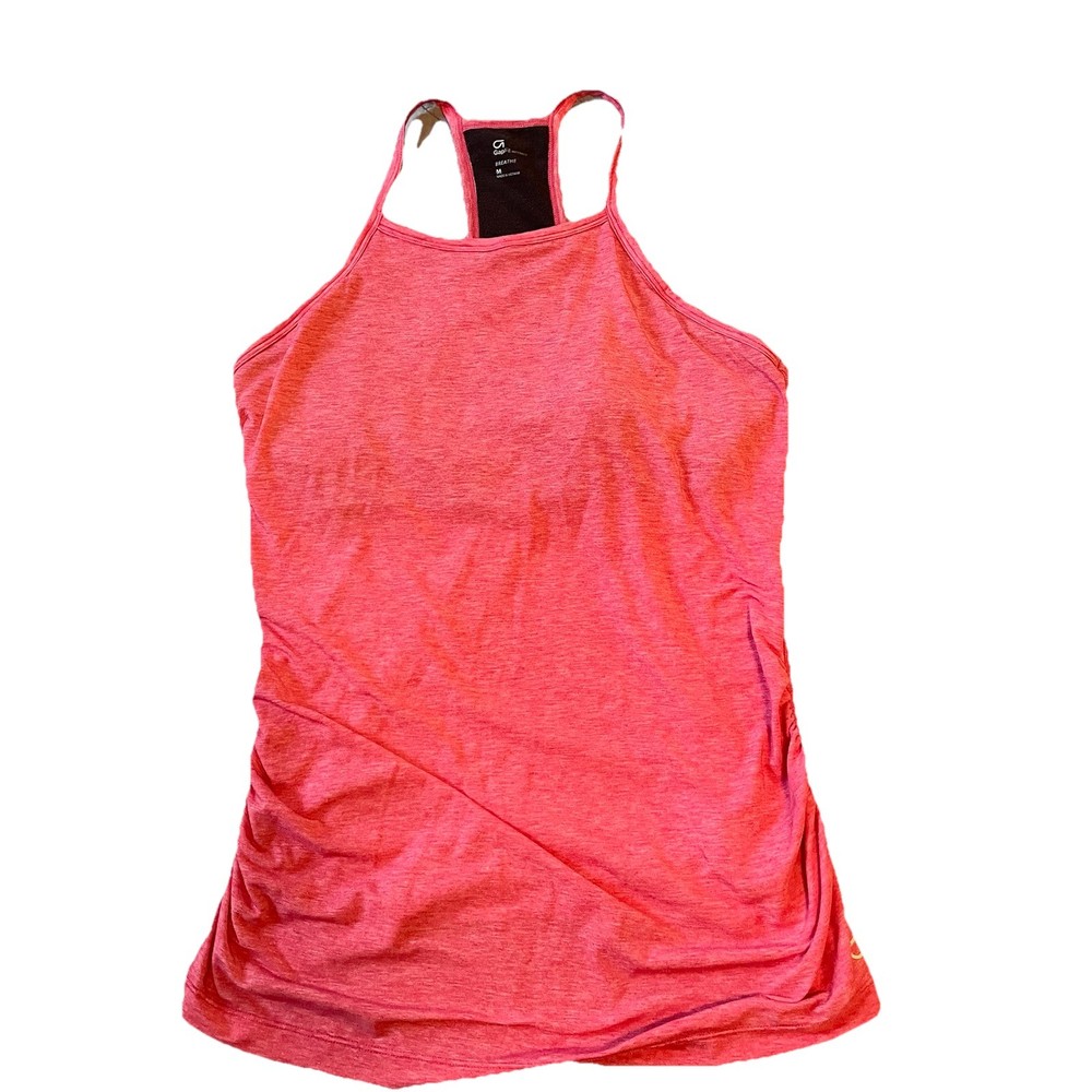 Gap Fit Breathe Maternity Women's Size M Pink Workout Top Built in Bra