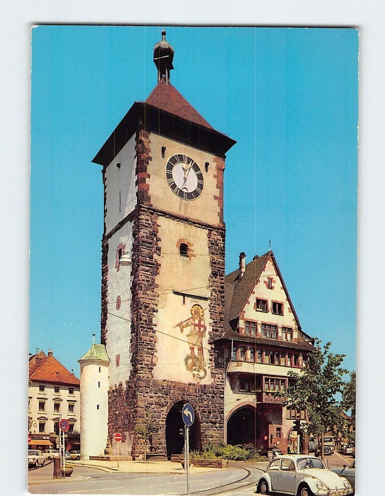 Postcard Schwabentor Freiburg im Breisgau Germany