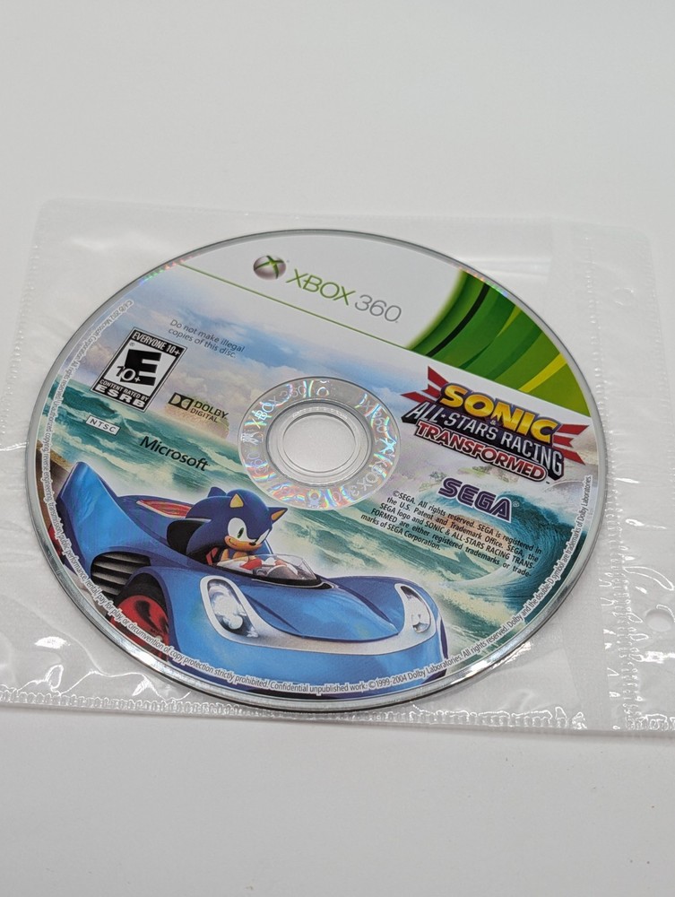 Sonic And All Stars Racing Transformed Microsoft Xbox 360 - Disco Only Tested