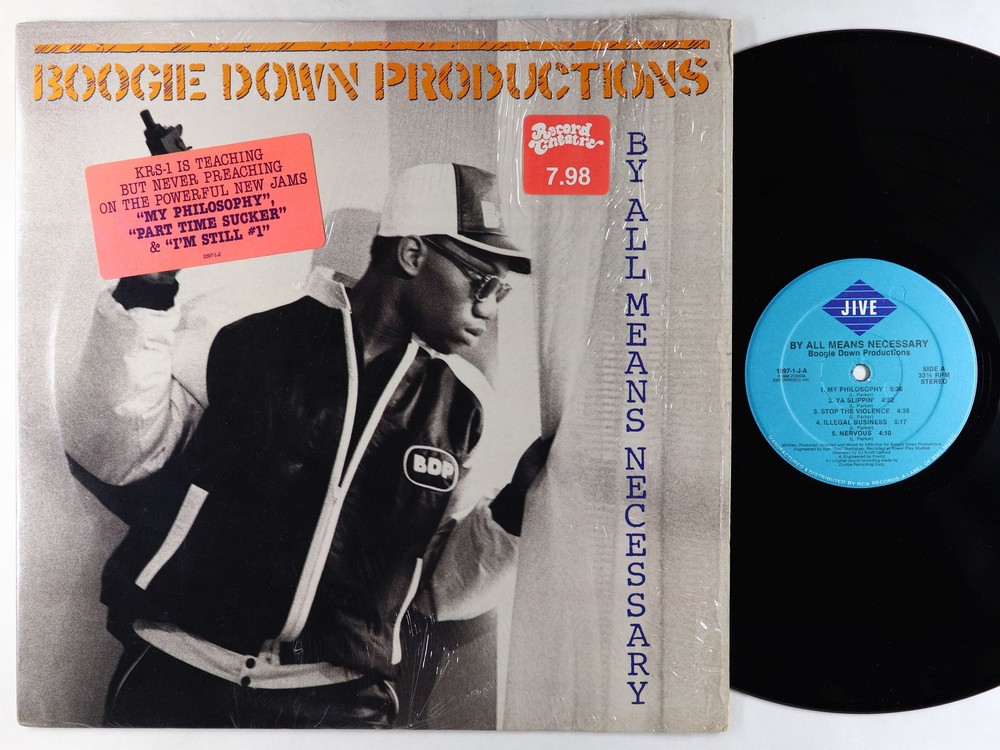 Boogie Down Productions - By All Means Necessary LP - Jive Shrink