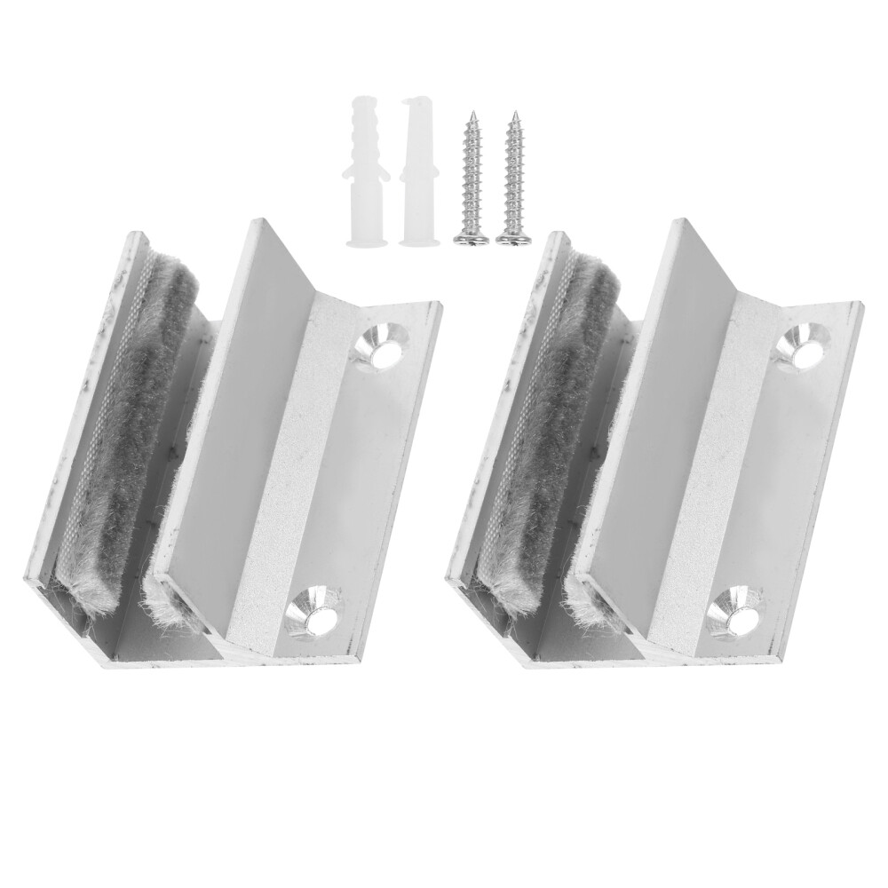 2-Pack Protractor Shower Door Guide for Sliding Rugs  
