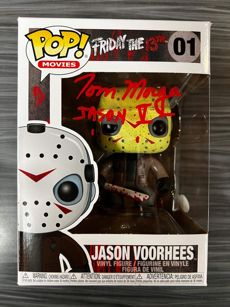 Funko POP! Movies: Friday the 13th - Jason Voorhees (Signed/Tom Morga/JSA)(Damag