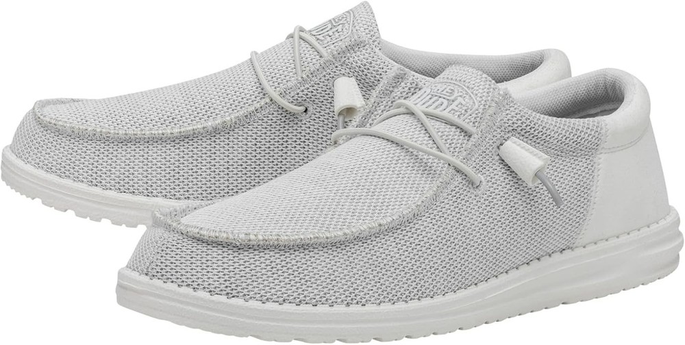 HEYDUDE Men's Wally Funk Mono Slip On Shoes, Ghosted Size
