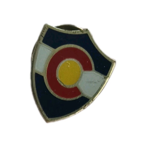 Vintage Colorado Souvenir Lapel Enamel Pin; State Flag Design