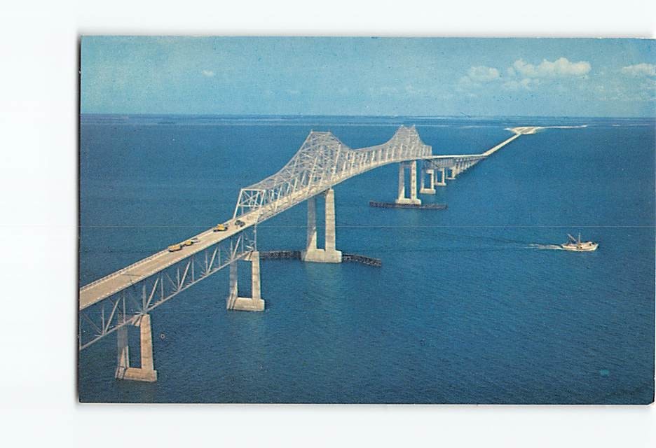 Postcard Sunshine Skyway St. Petersburg Florida USA