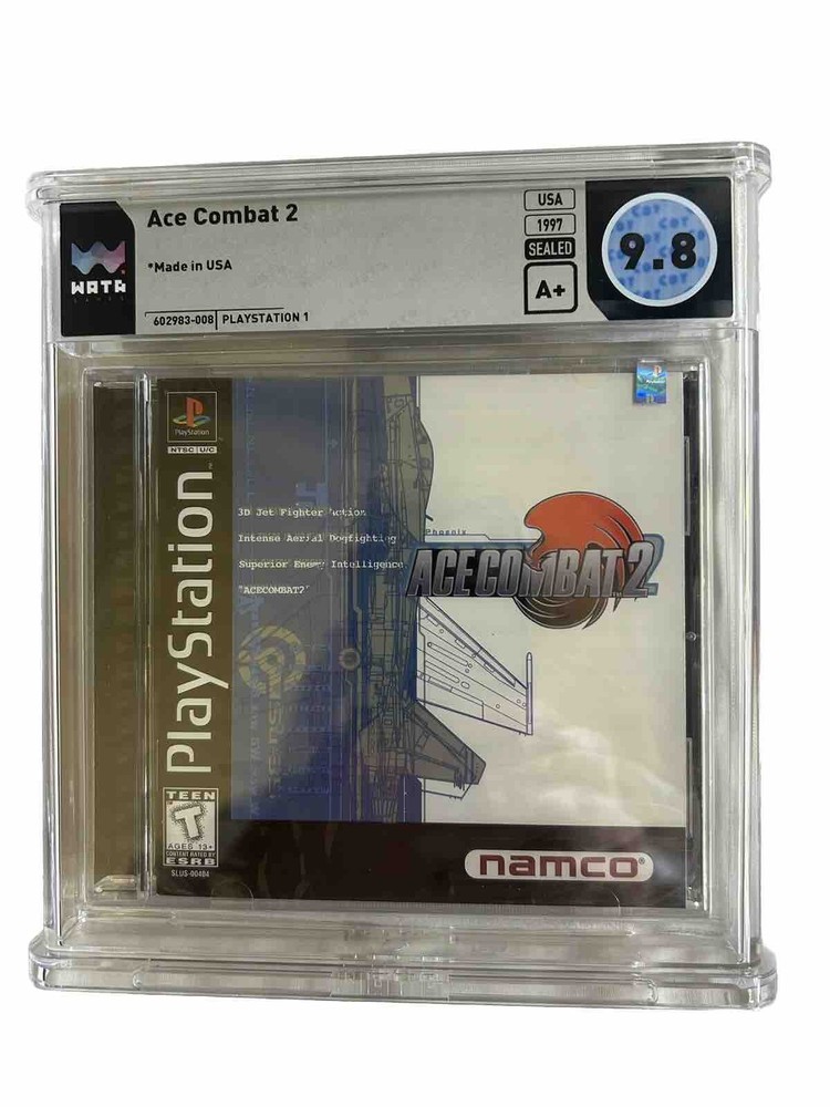 Ace Combat 2 (Sony PlayStation 1, 1997) Factory Sealed-WATA Grade 9.8 A+-image