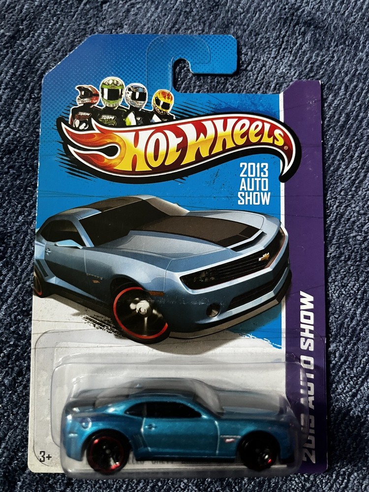 Hot Wheels Blue 2013 Chevy Camaro Special Edition Auto Show