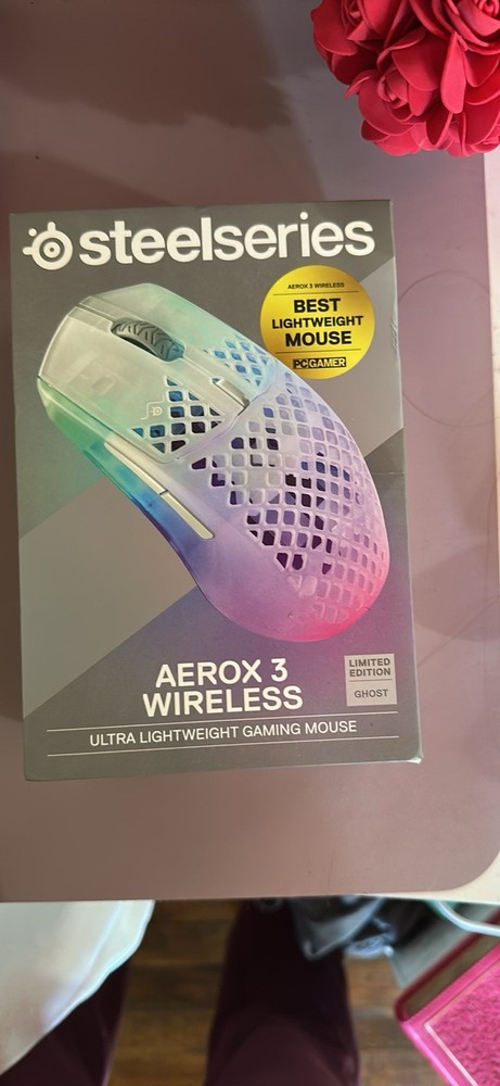 SteelSeries Aerox 3 Wireless Ghost Edition Gaming Mouse