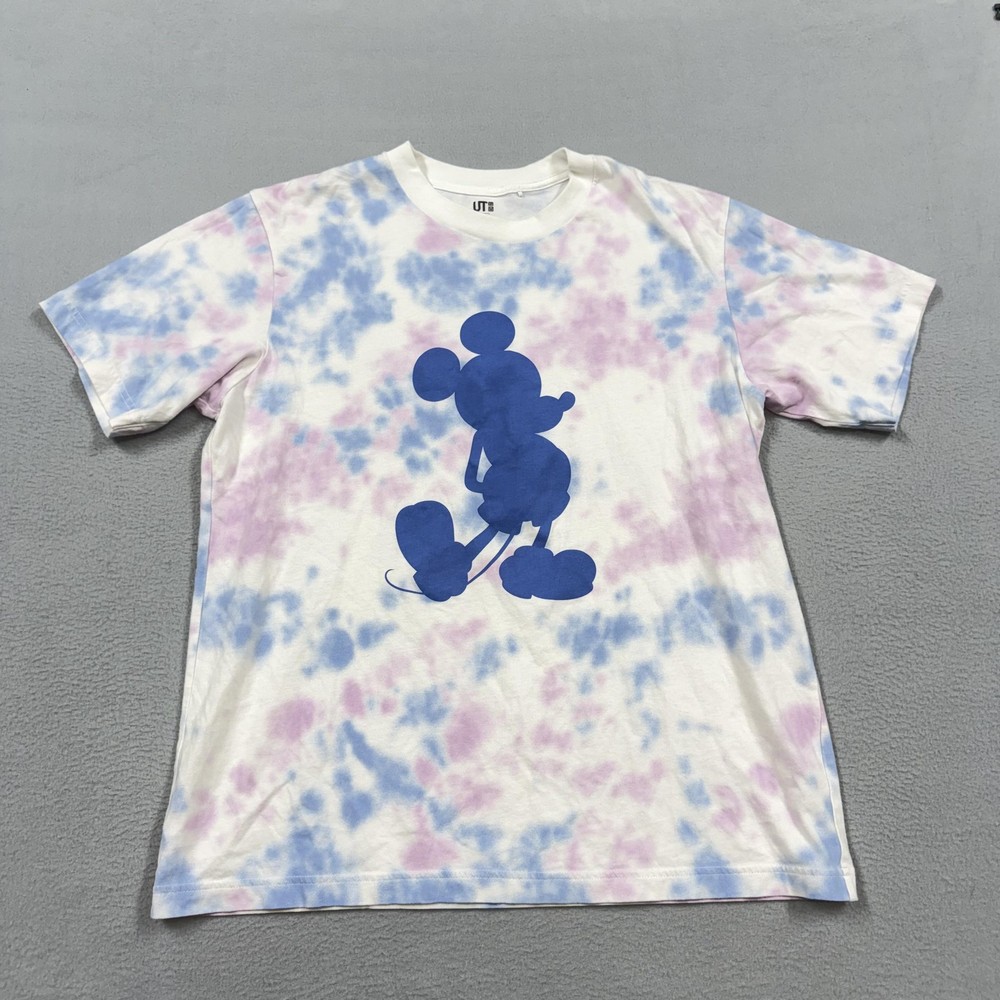 Uniqlo UT Shirt Mens XL Multicolor Tie Dye Mickey Mouse Graphic Tee Disney