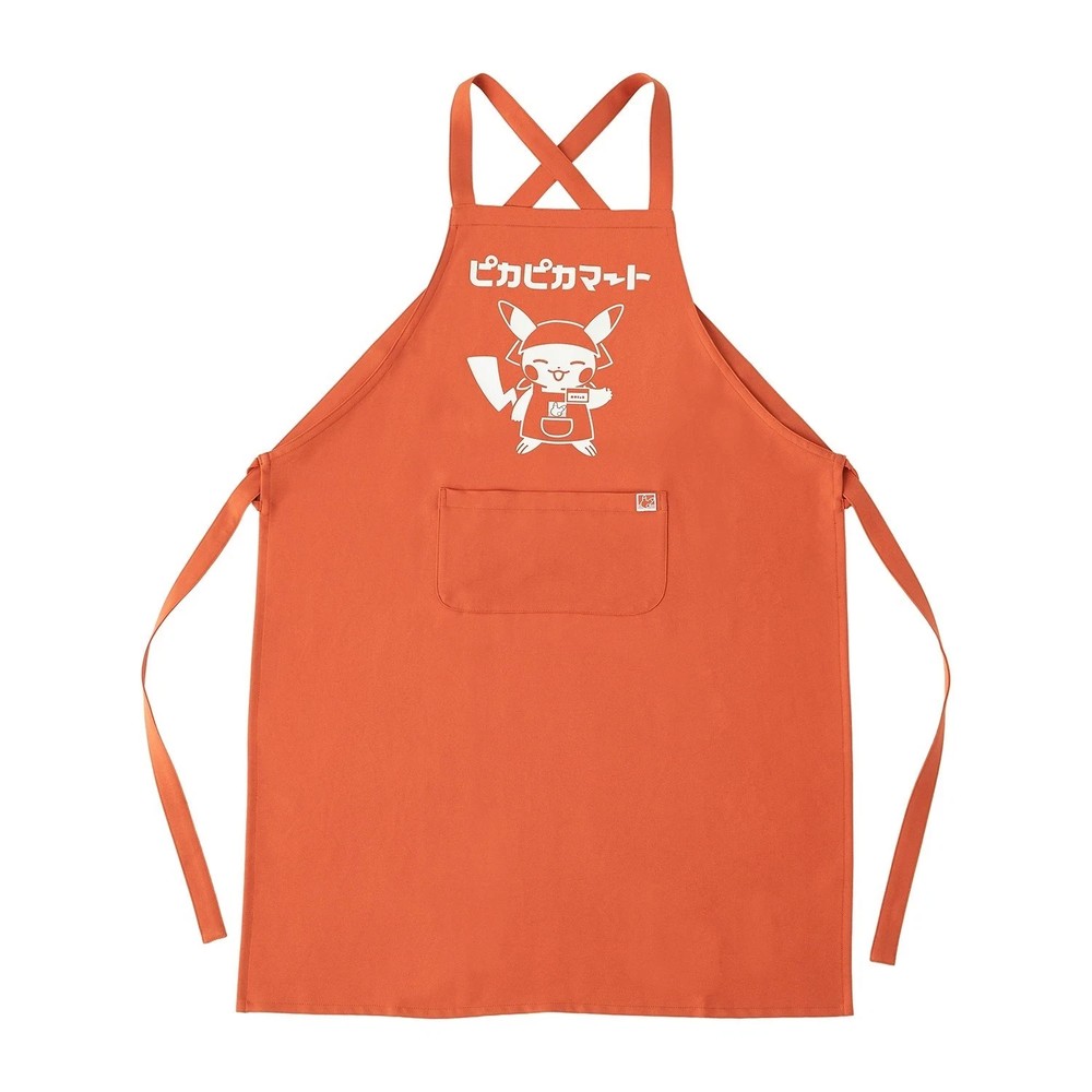 Pokemon Center PikaPika Mart Apron Pikachu Kitchen Polyester Japan Exclusive NEW