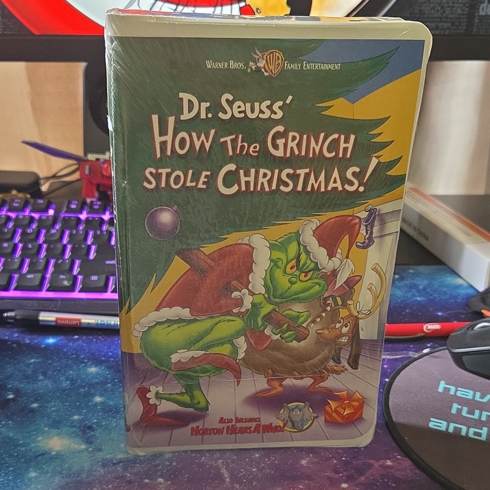 How The Grinch Stole Christmas VHS Warner Bros Clam Shell (Sealed)