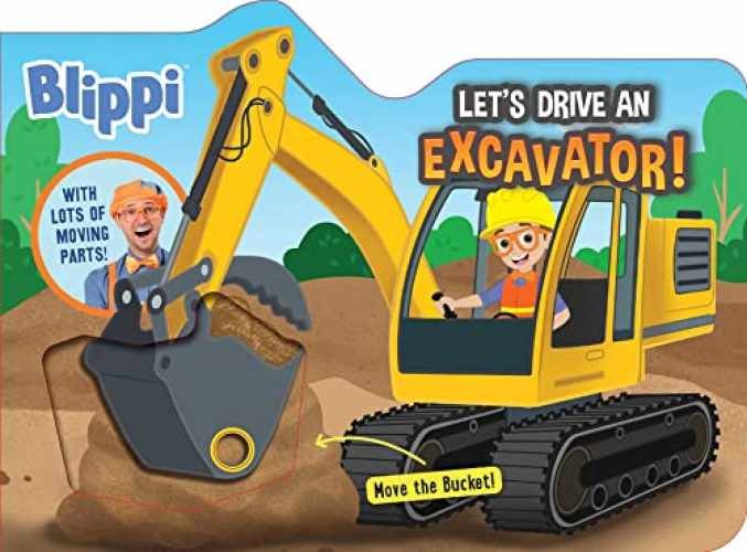 Blippi: Let's Drive an Excavator! - Board book, by Editors of Studio - Very Good