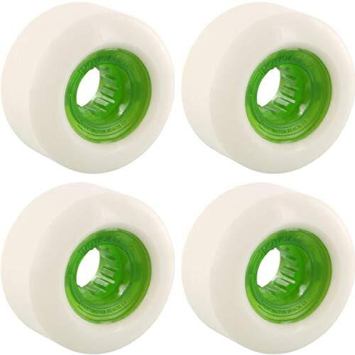 Powerflex Rock Candy White/Clear Green Skate Wheels 60mm 84b Set of 4