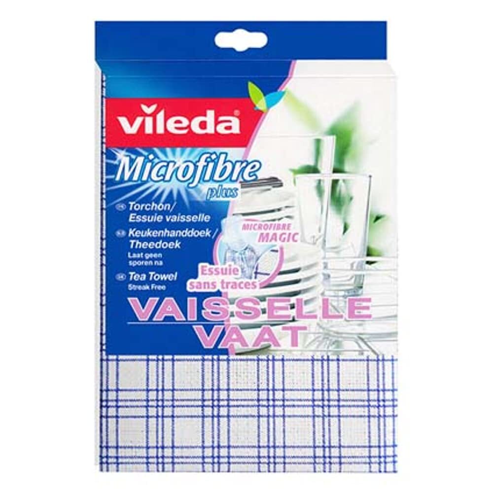 Vileda Microfibre Dishcloth with 2-in-1 Function (Assorted Colour) A 1 - Pack