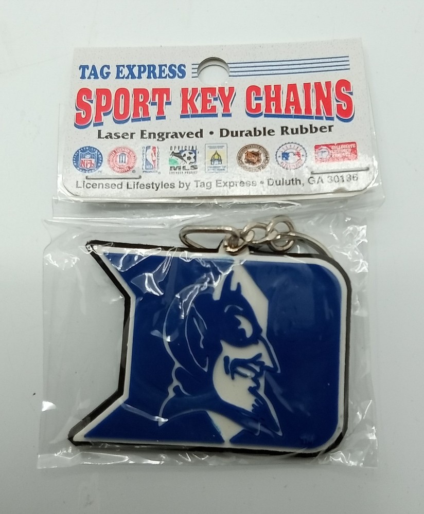 Vintage Tag Express Duke Blue Devils Sport Key Chain