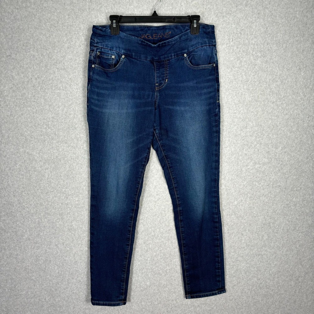 Jag Jeans Womens Sz 12 Skinny Pull On Mid Rise Ankle Nora Jegging Stretch Indigo