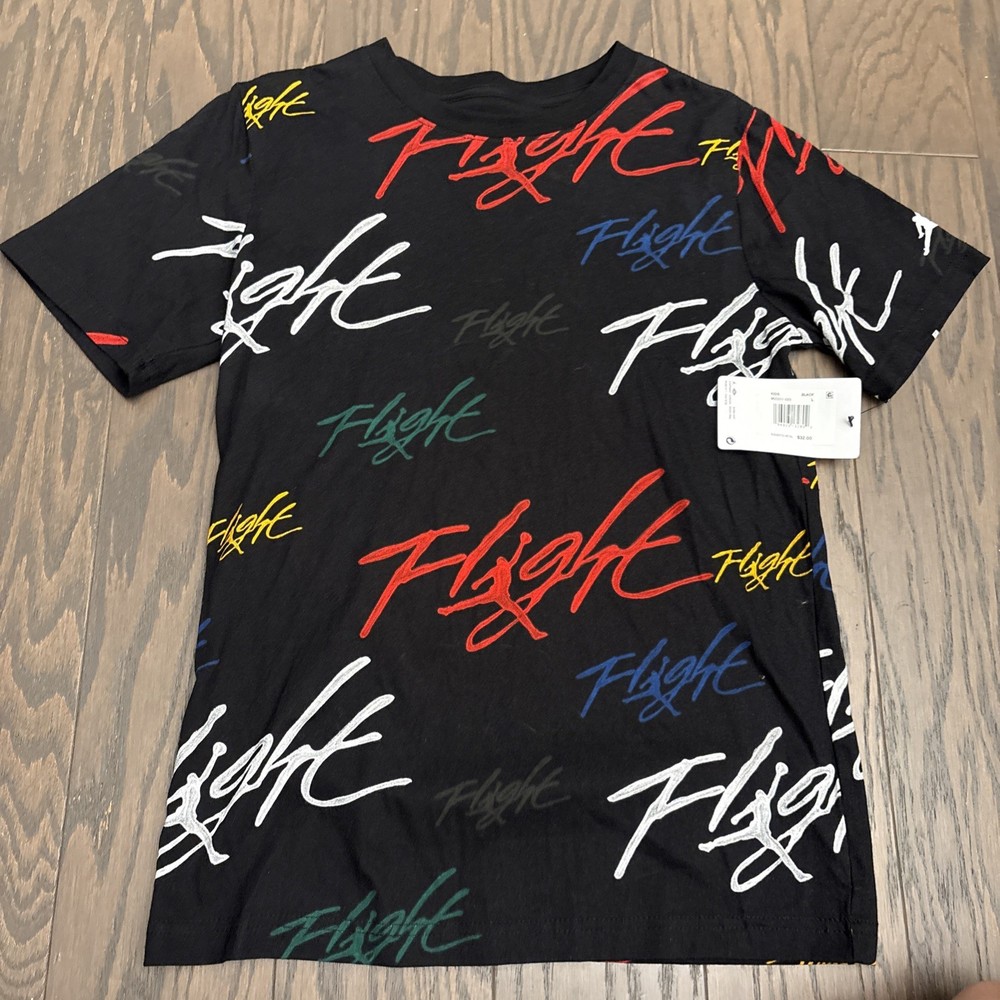 Jordan (BIG KID'S Large) 12-13 yrs Painted Flight™ Printed T-Shirt Graphic Black