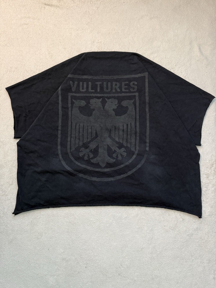 Yeezy Vultures Graphic Print Men’s Black Crew Neck Short Sleeve Shirt Size 2