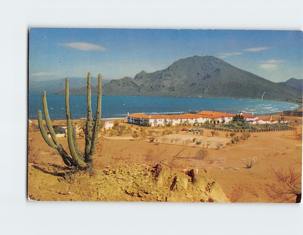 Postcard Playa de Cortez Hotel Miramar Beach Guaymas Sonora Mexico