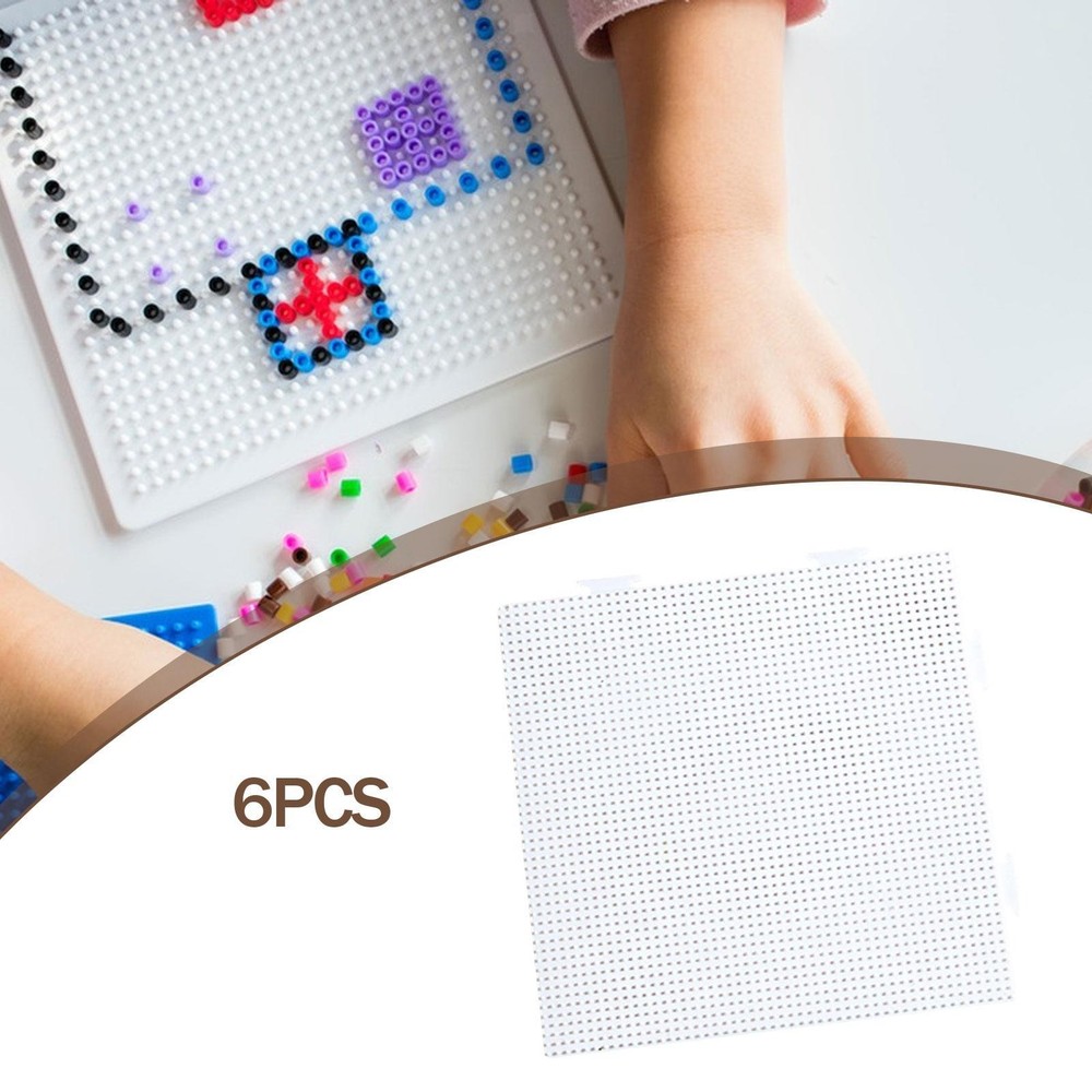 6x Fuse Beads Pegboards Peg Boards High Temperature Resistant Crafting Supplies
