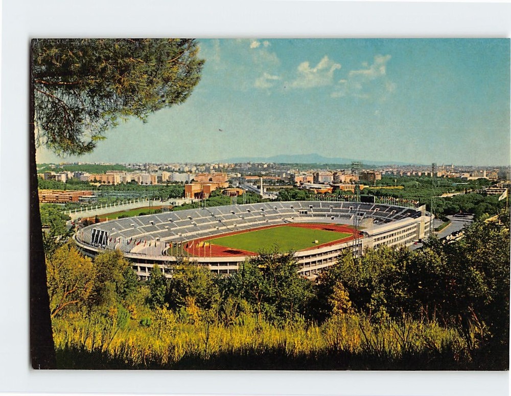 Postcard Olympic Stadium, Rome, Italy