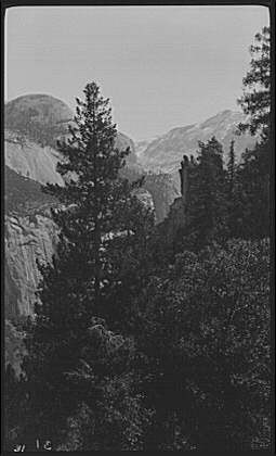 Yosemite National Park California 1900s Landscape Travel View Trees Mountains