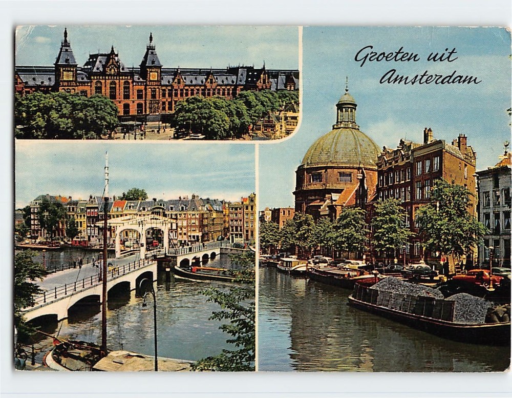 Postcard Groeten uit Amsterdam Netherlands