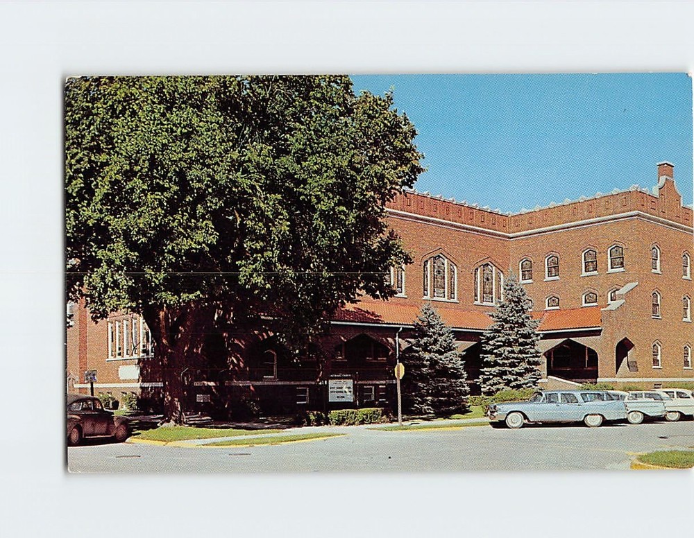 Postcard First Methodist Church Fairfield Iowa USA