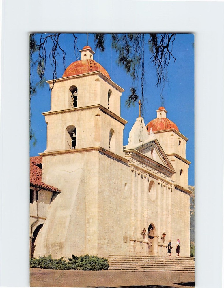 Postcard Santa Barbara Mission California USA