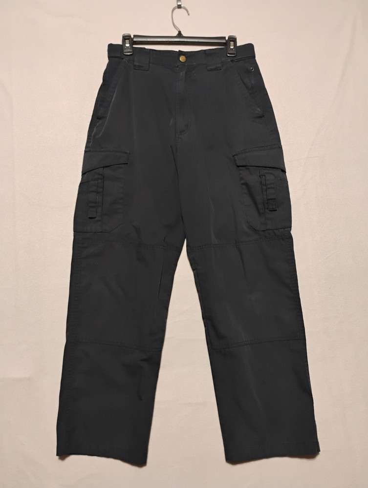 Tru-Spec Cargo Pants Mens 30 Black Tactical Ripstop Utility Pockets Outdoor Work