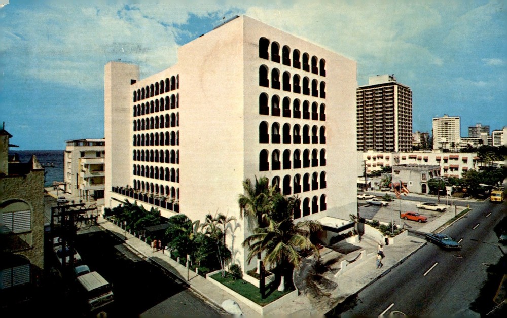 San Juan, Puerto Rico - Hotel by the Sea Postcard