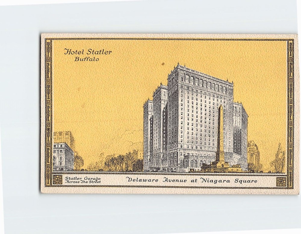 Postcard Hotel Statler Buffalo New York USA