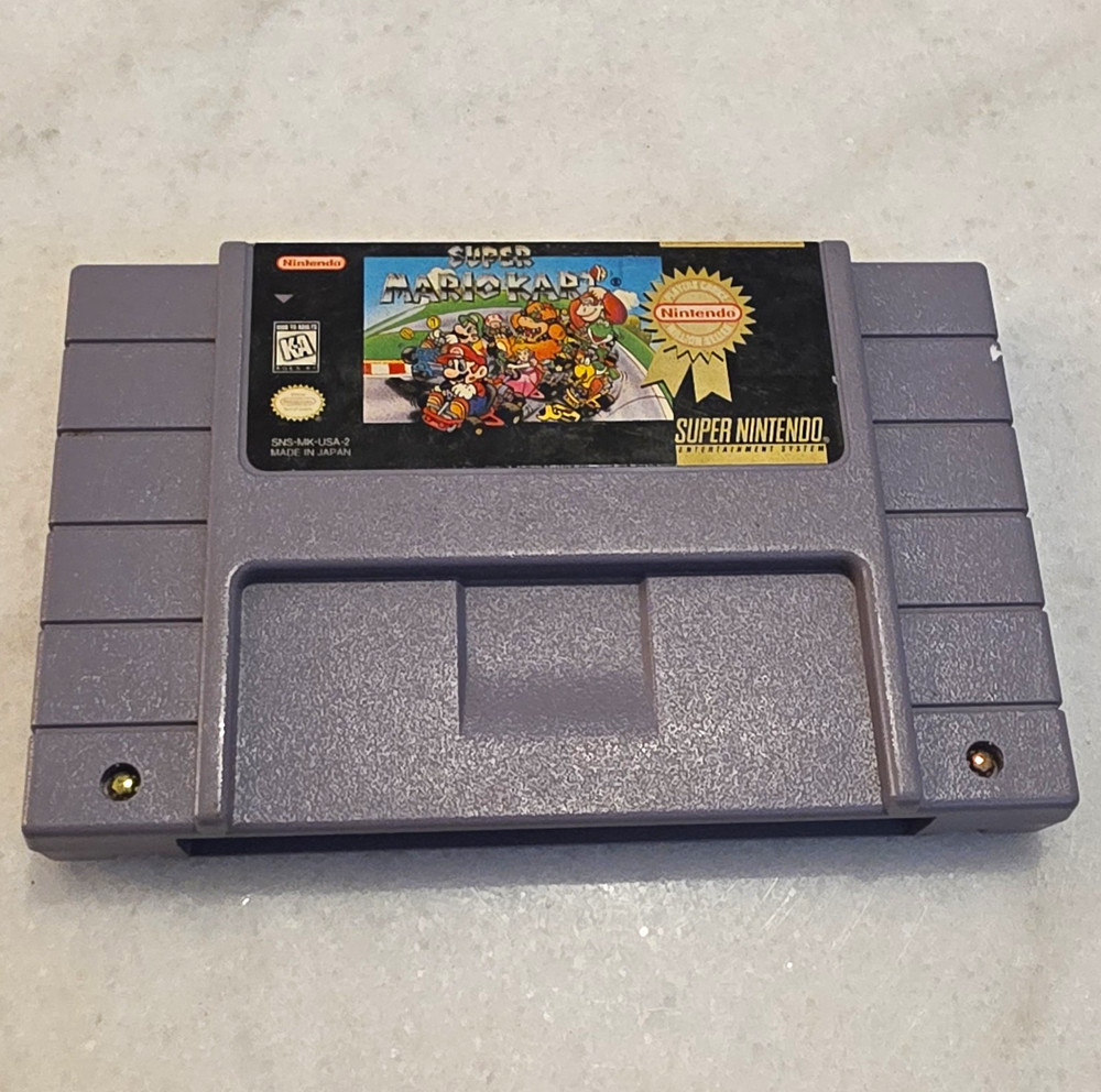 Nintendo Super Mario Kart SNES Super Nintendo NTSC-U/C Racing Cartridge