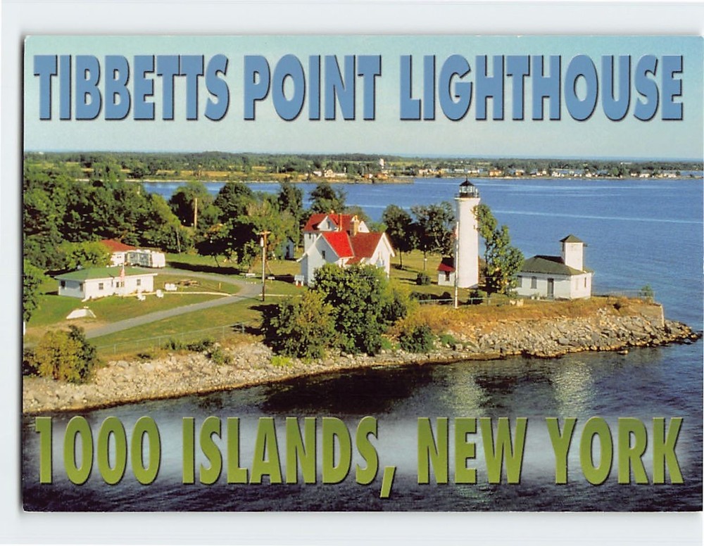 Postcard Tibbetts Point Lighthouse Thousand Islands New York USA