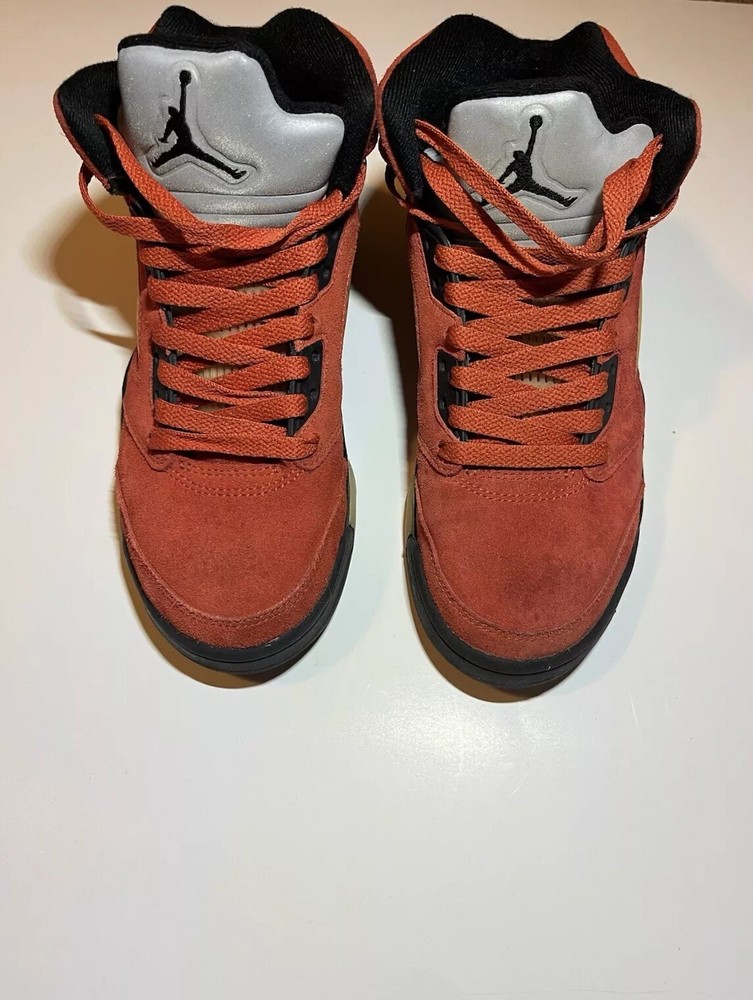 Air Jordan 5 Retro Dunk on Mars - Size  5.5 / 7 Women’s - Metallic Raging