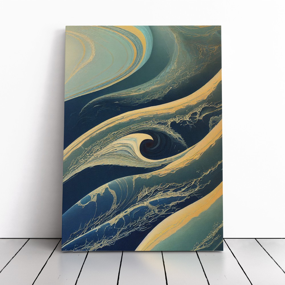 Ocean Abstract Vol.3 Canvas Wall Art Print Framed Picture Home Decor Living Room