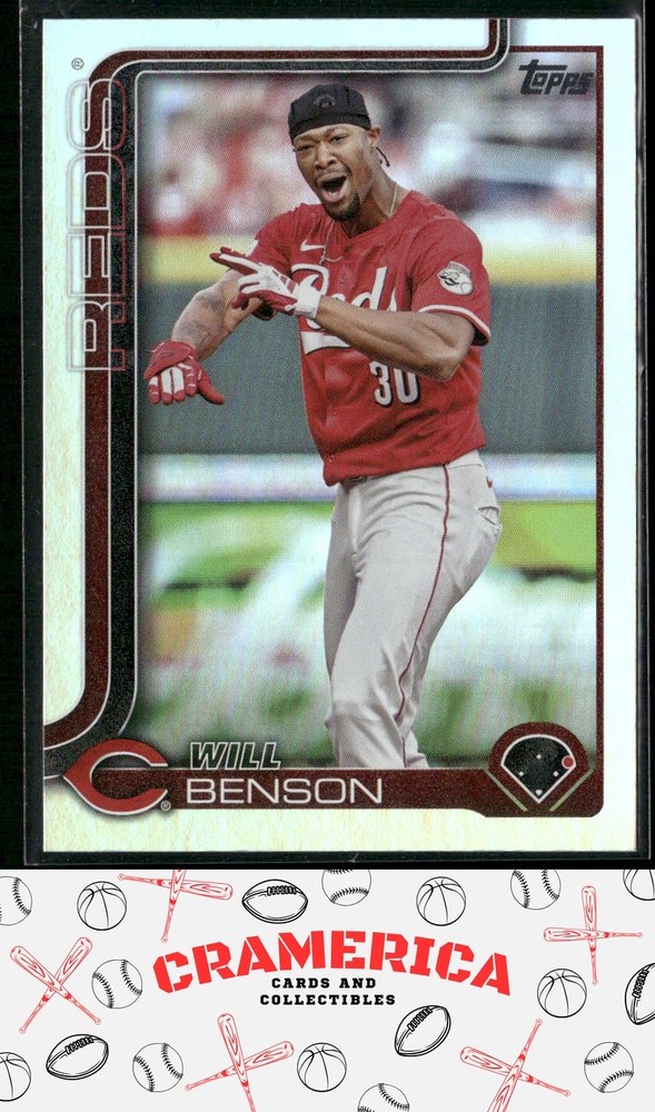 Will Benson 2025 Topps Rainbow Foil #52 Cincinnati Reds MLB Baseball Card