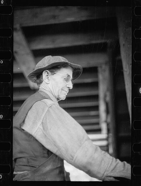 Prince Georges County Maryland 1935 CCC Blacksmith Man in Hat Glasses