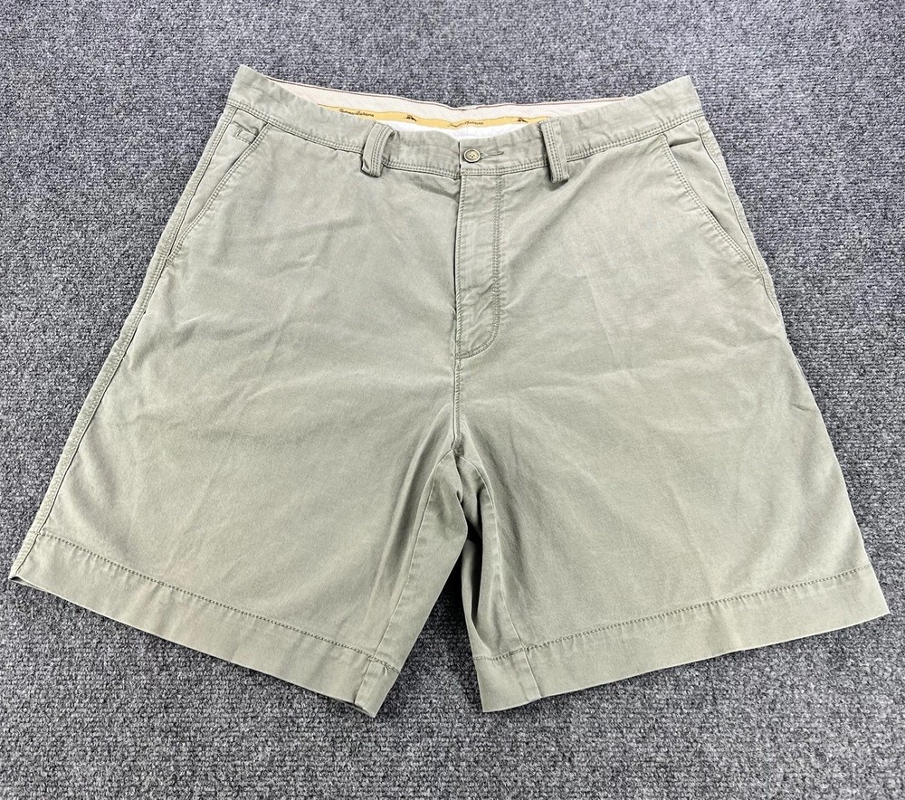 Tommy Bahama Shorts Men’s 36 Beige Chino Cotton Tencel Lightweight Preppy Golf