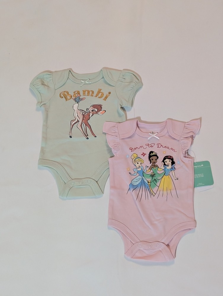 Disney Baby Twin Girl One Piece 3 Month Old New Baby Girls Clothing