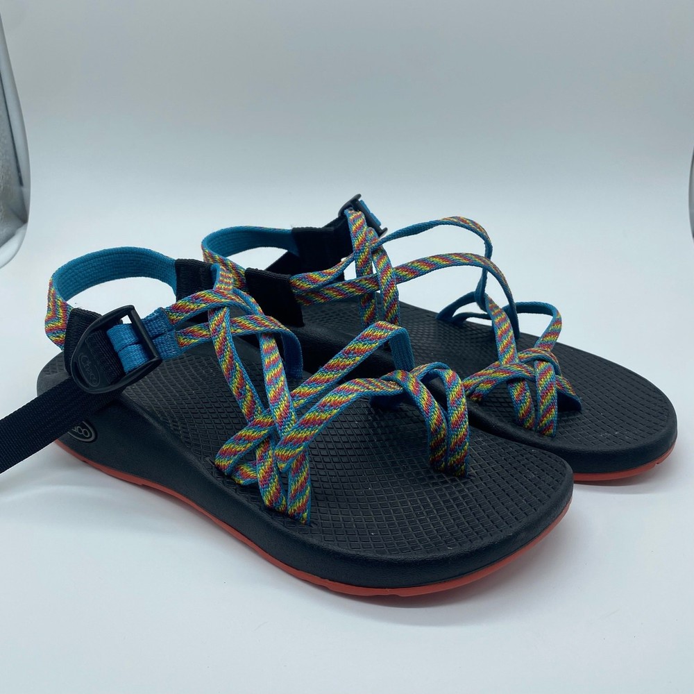 Chaco Womens Size 7 Rainbow Strappy Hiking Sandals Outdoor Active Gorpcore