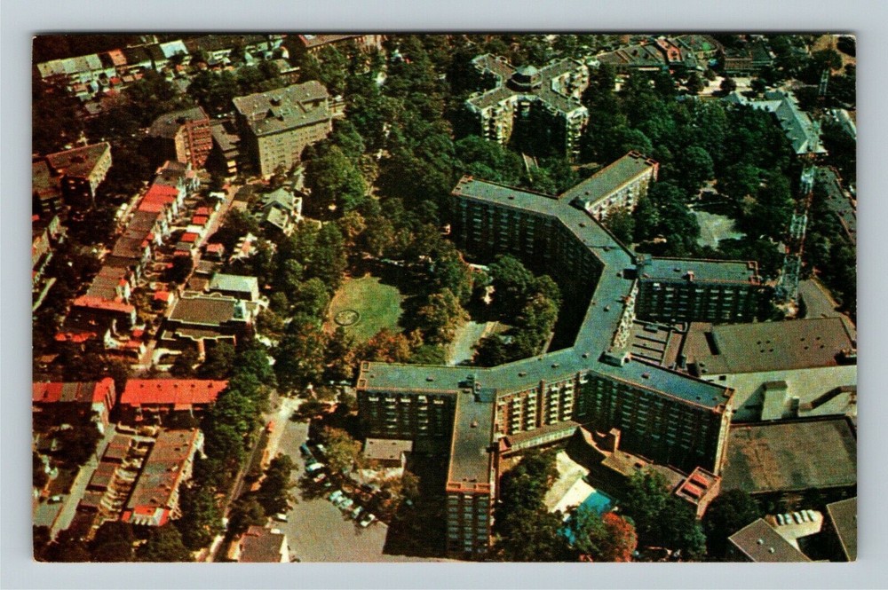 Washington DC, The Sheraton Park Hotel Aerial View, Vintage Postcard