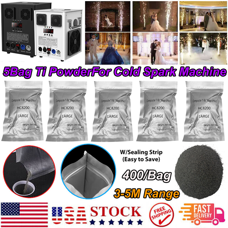 Cold Spark Machine Ti Powder INDOOR/Outdoor Ti composite Powder 200g/Bag US