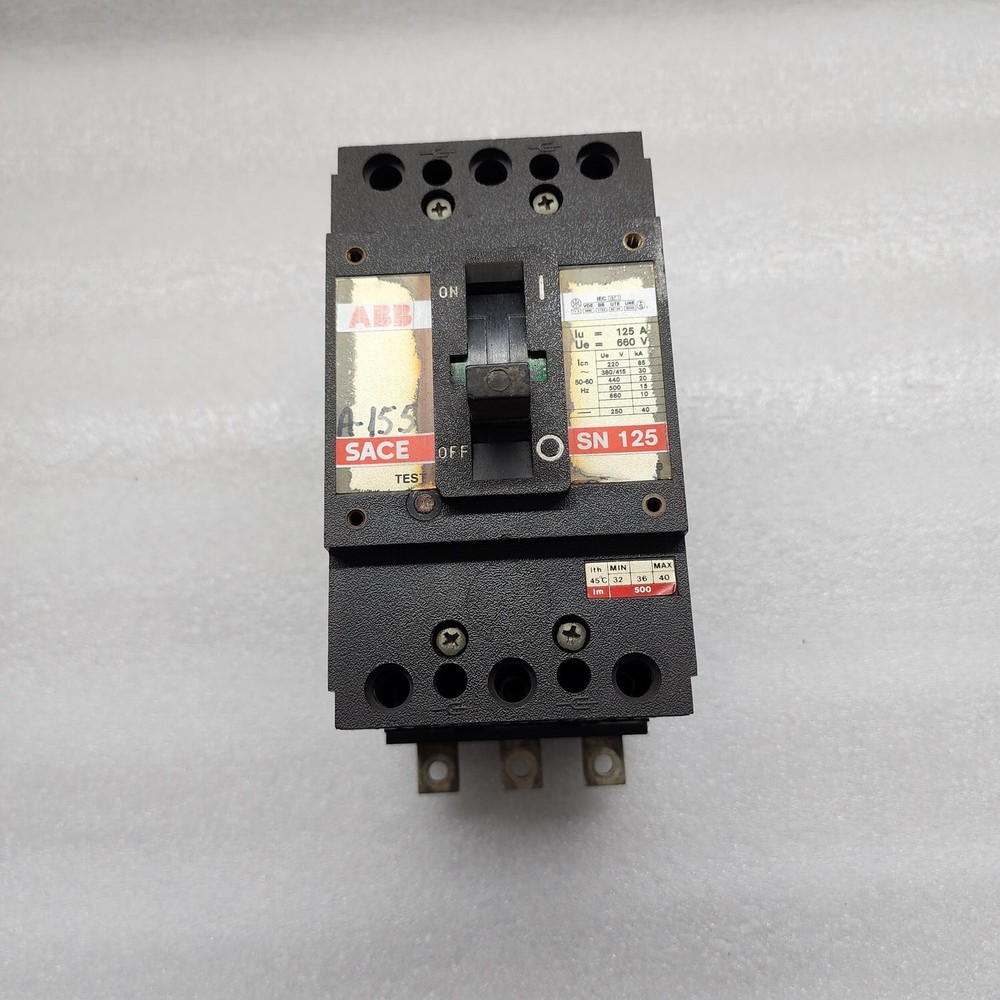 ABB SACE SN125 3 PIN BREAKER 125A SACE