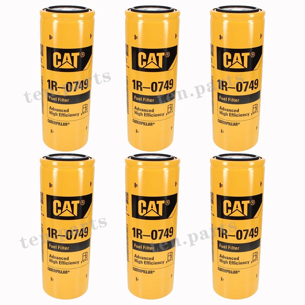 Caterpillar 1R-0749 Advanced High Efficiency Fuel Filter Multipack (Pack of 6)