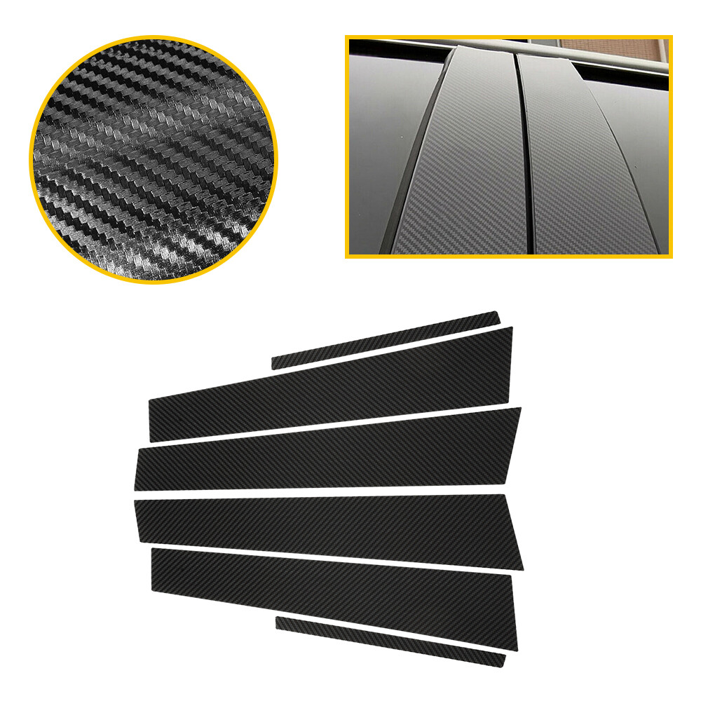 6X Black Pillar Post For 2011-2021 Dodge Charger Door Trim Cover Car Accessories